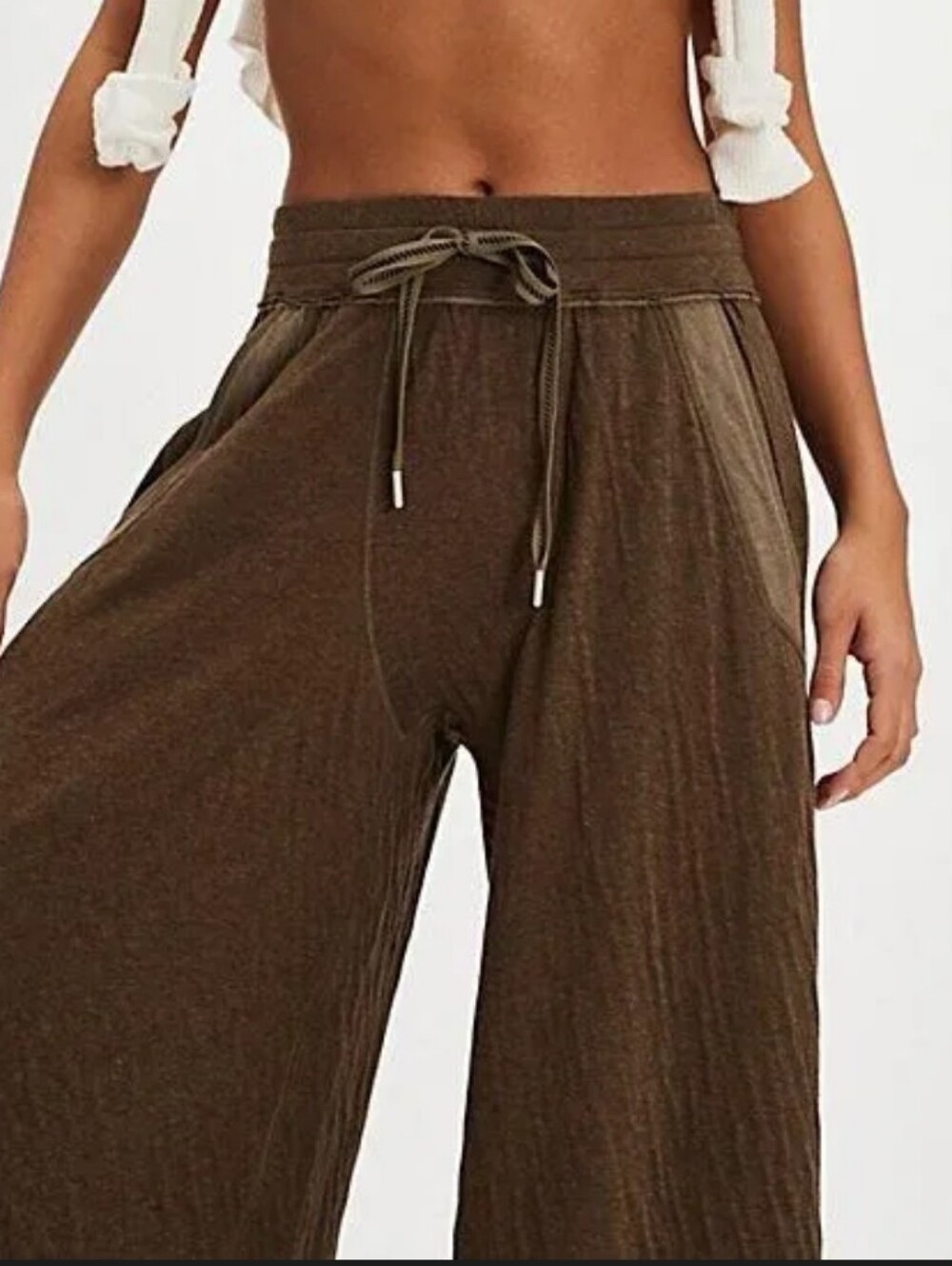 Free People Wait A Minute Wide-Leg Lounge Pants